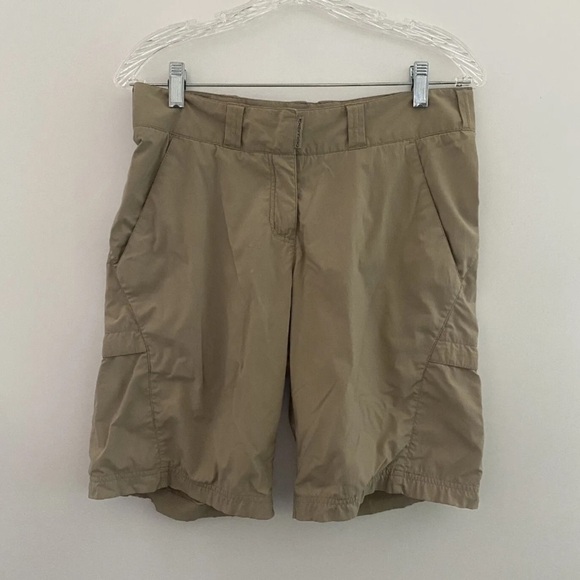 Exofficio Khaki Outdoor Hiking Performance‎ Cargo Shorts Womens Size 6 (32) - Picture 1 of 6